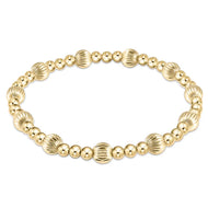 enewton Dignity Sincerity Pattern 6mm Bead Bracelet - Gold
