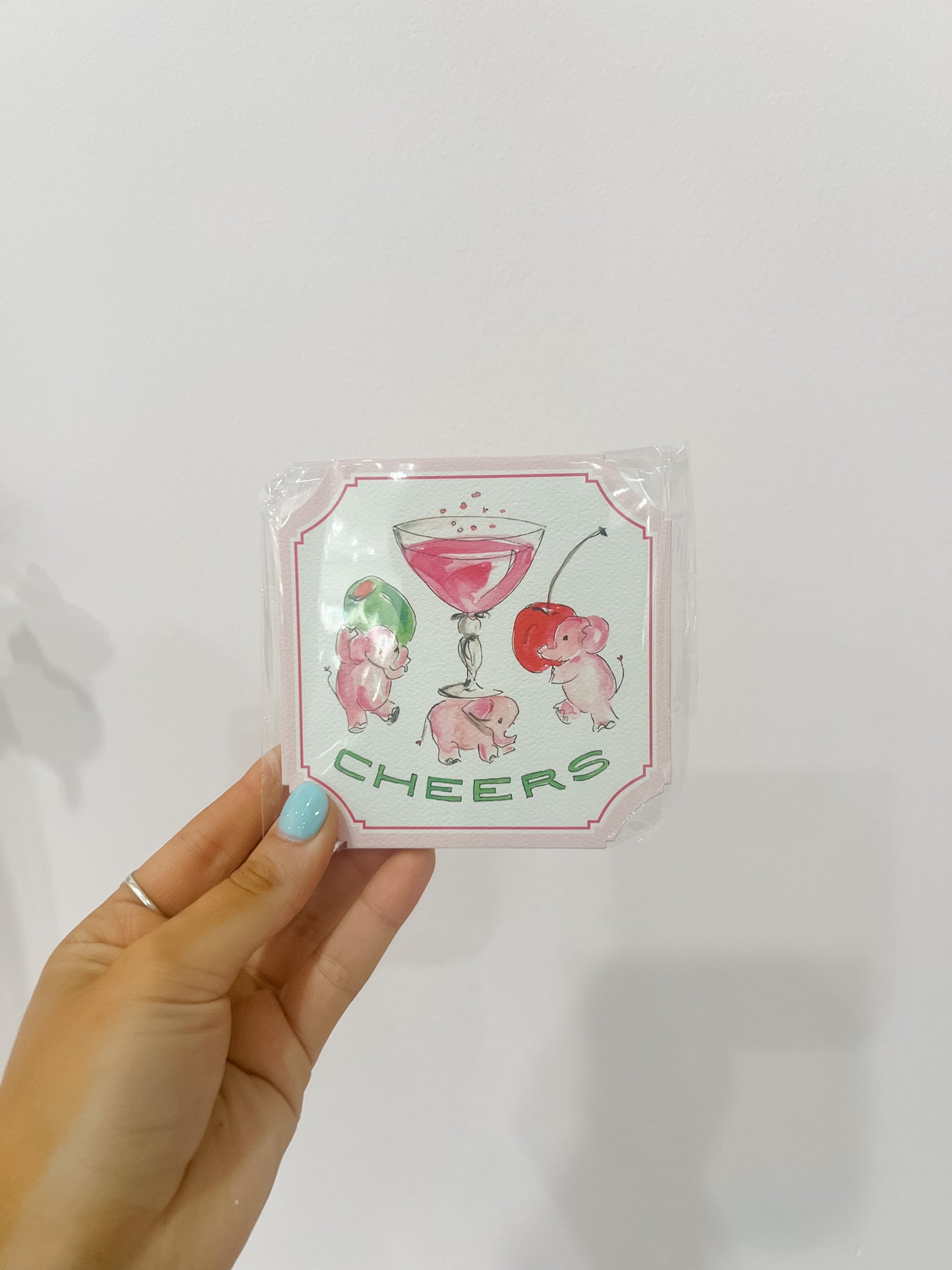 Elephant And Martinis Coaster