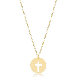 enewton 16" Necklace Gold - Blessed Gold Disc