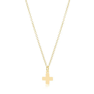 enewton 16" Necklace Gold - Signature Cross Gold Charm
