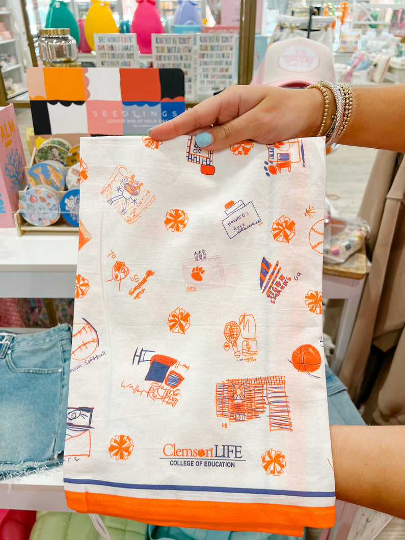 Pittypat's x Clemson LIFE Tea Towel