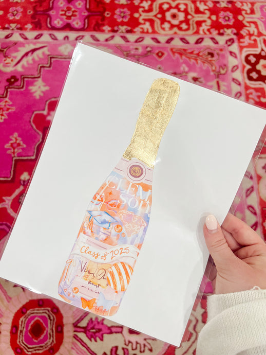 Taylor A Designs Graduation Bottle Print