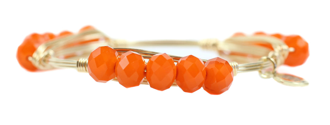 Cora Bangle Bracelet | Orange