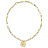 enewton egirl Classic Gold 2mm Bead Bracelet - Blessed Small Gold Disc
