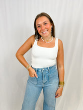 Load image into Gallery viewer, Karlie Ivory Square Neck Bodysuit