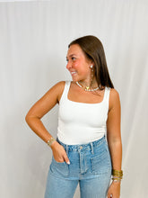 Load image into Gallery viewer, Karlie Ivory Square Neck Bodysuit
