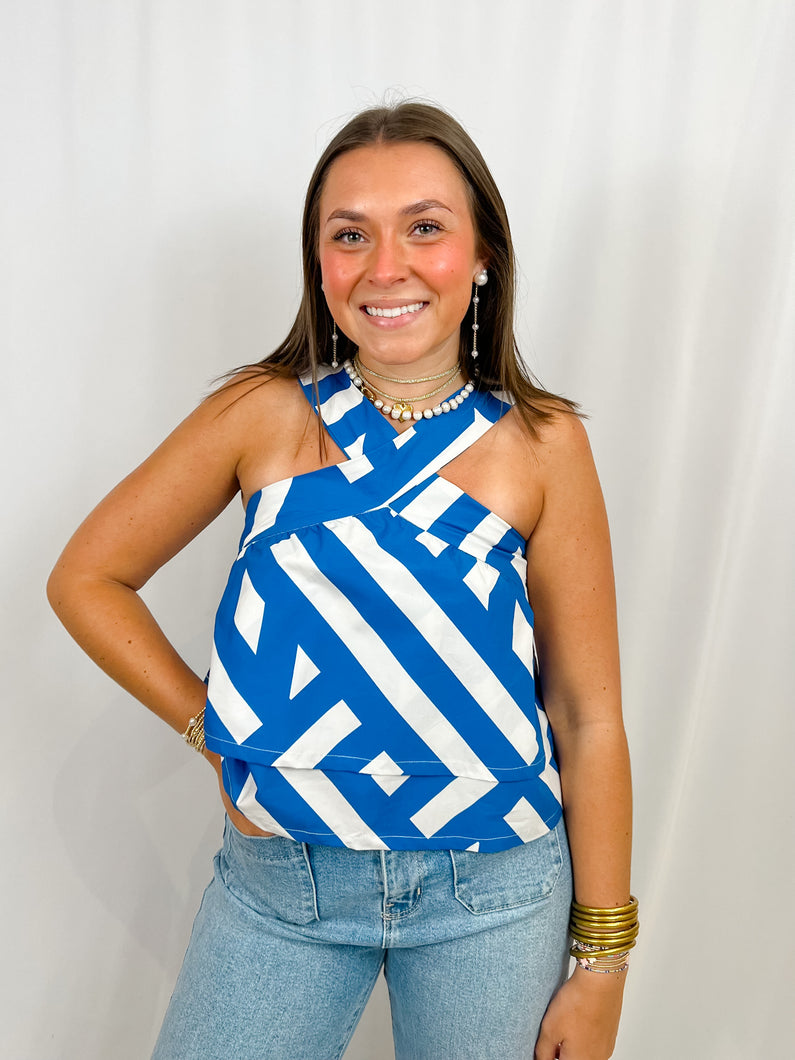 Aylaya Cancun Top | Marine Stripe