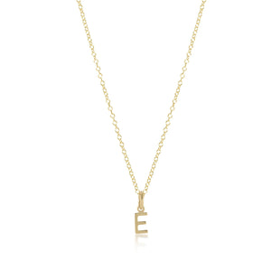 enewton 16" Necklace Gold - Respect Gold Charm - Initials