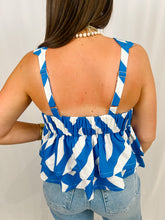 Load image into Gallery viewer, Aylaya Cancun Top | Marine Stripe