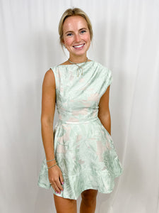 Elliatt Cecily A Line Mini Dress | Sage