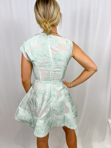 Elliatt Cecily A Line Mini Dress | Sage