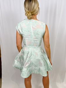 Elliatt Cecily A Line Mini Dress | Sage