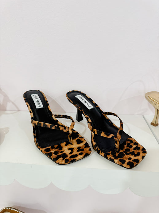 Steve Madden Allies Heeled Sandal | Leopard Satin