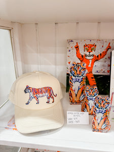 Chelsea McShane Purple & Orange Tiger Hat