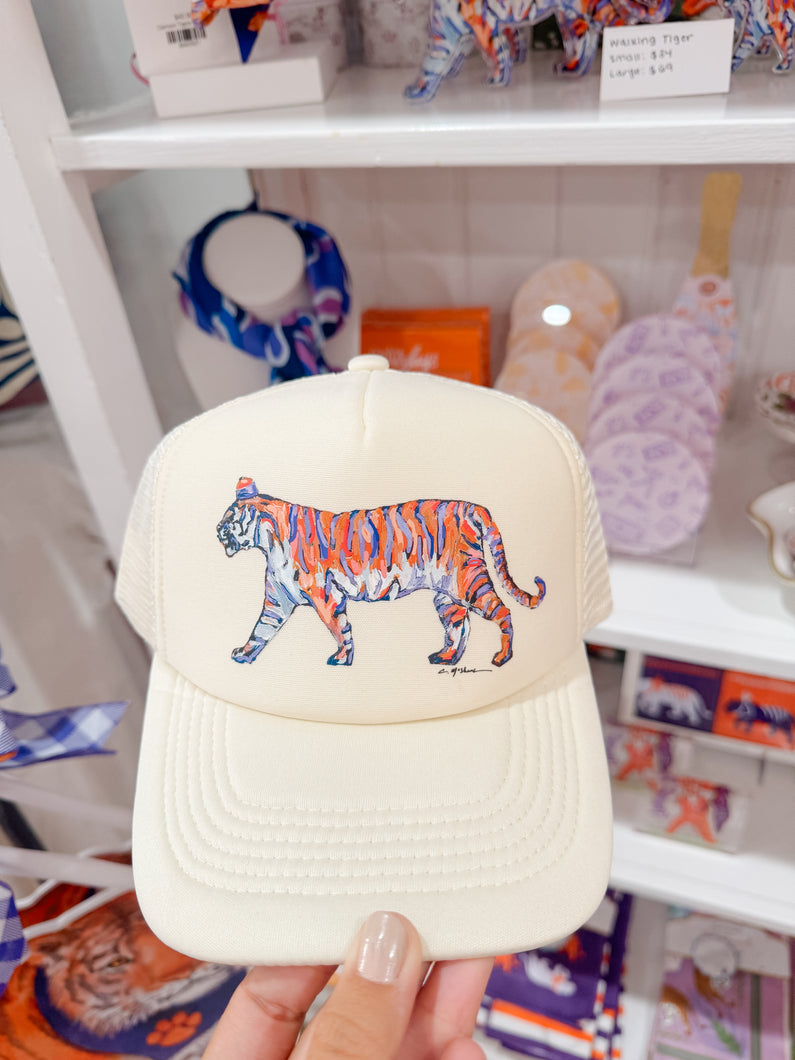 Chelsea McShane Purple & Orange Tiger Hat