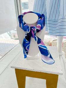 Briton Court Scarf | Purple & Navy