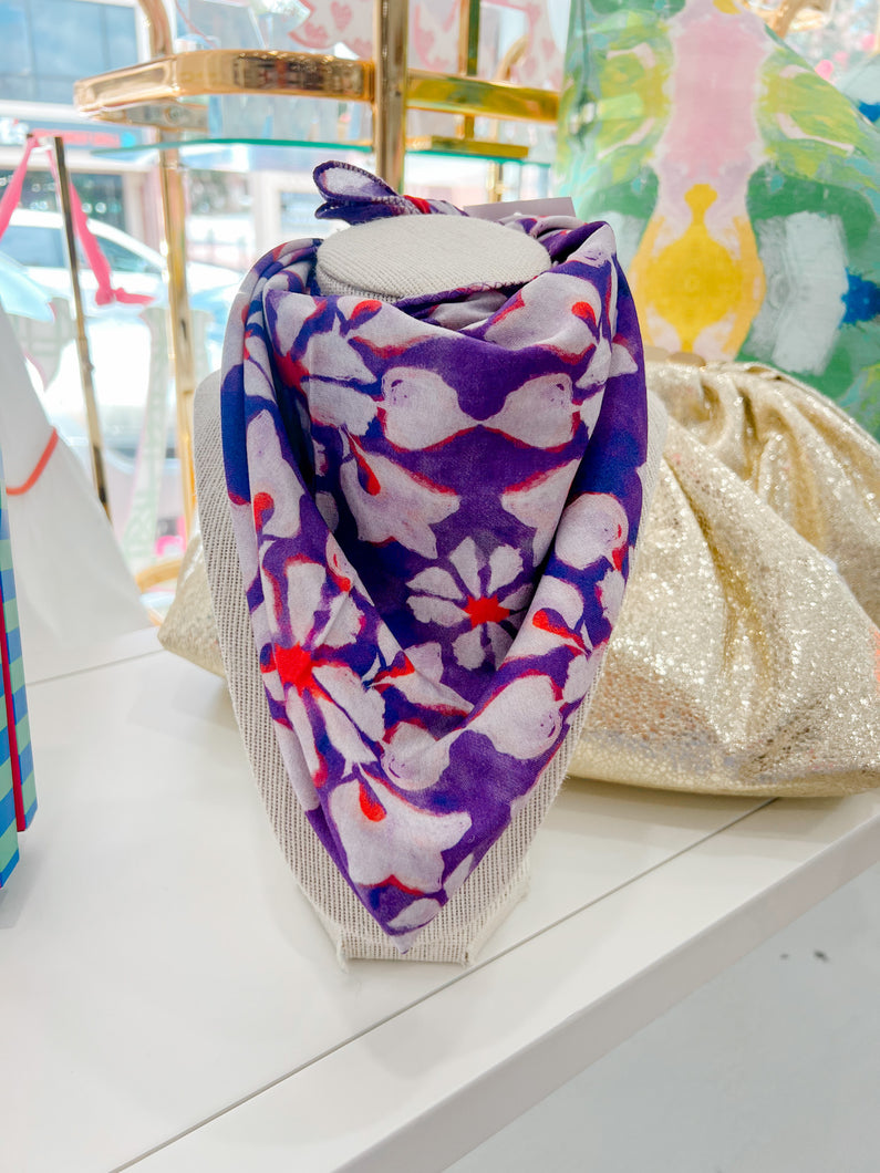 Briton Court Scarf | Purple & Orange
