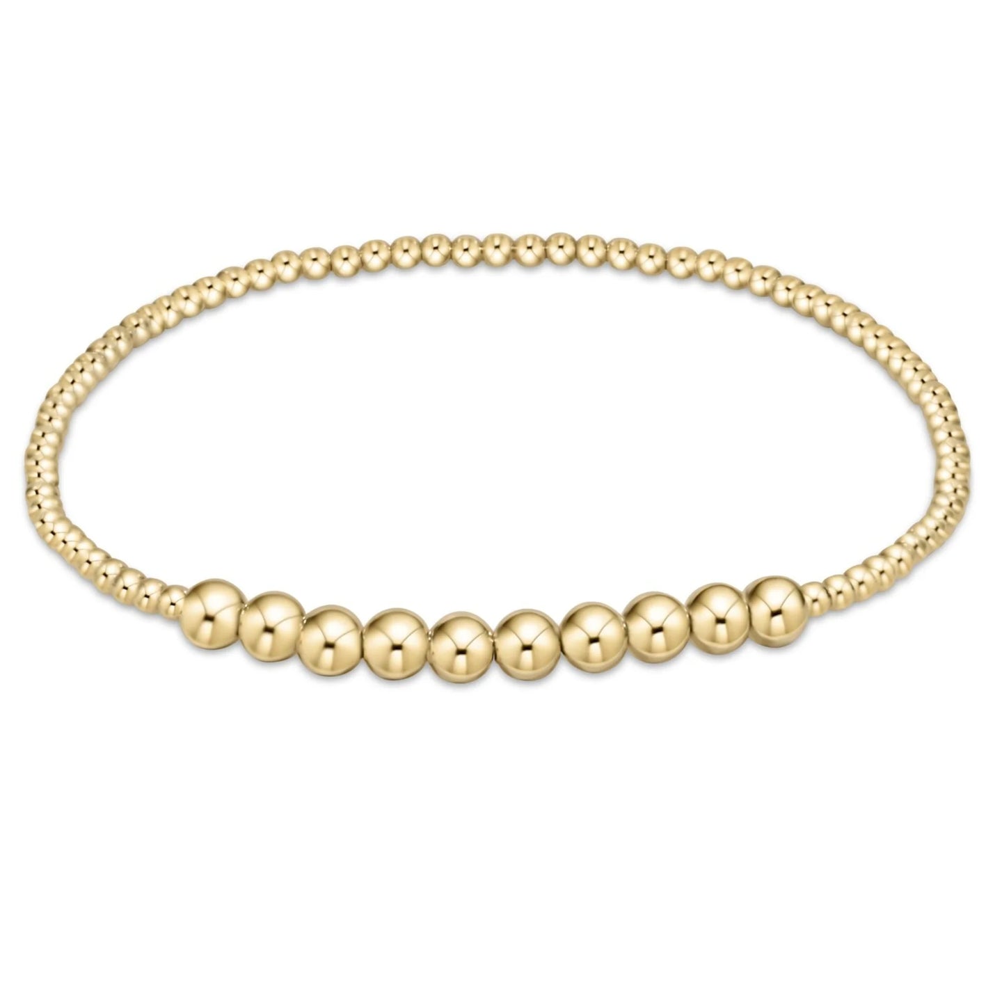 enewton Classic Gold Beaded Bliss 2mm Bead Bracelet - 4mm Gold