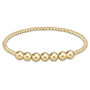 enewton Classic Gold Beaded Bliss 3mm Bead Bracelet - 6mm Gold