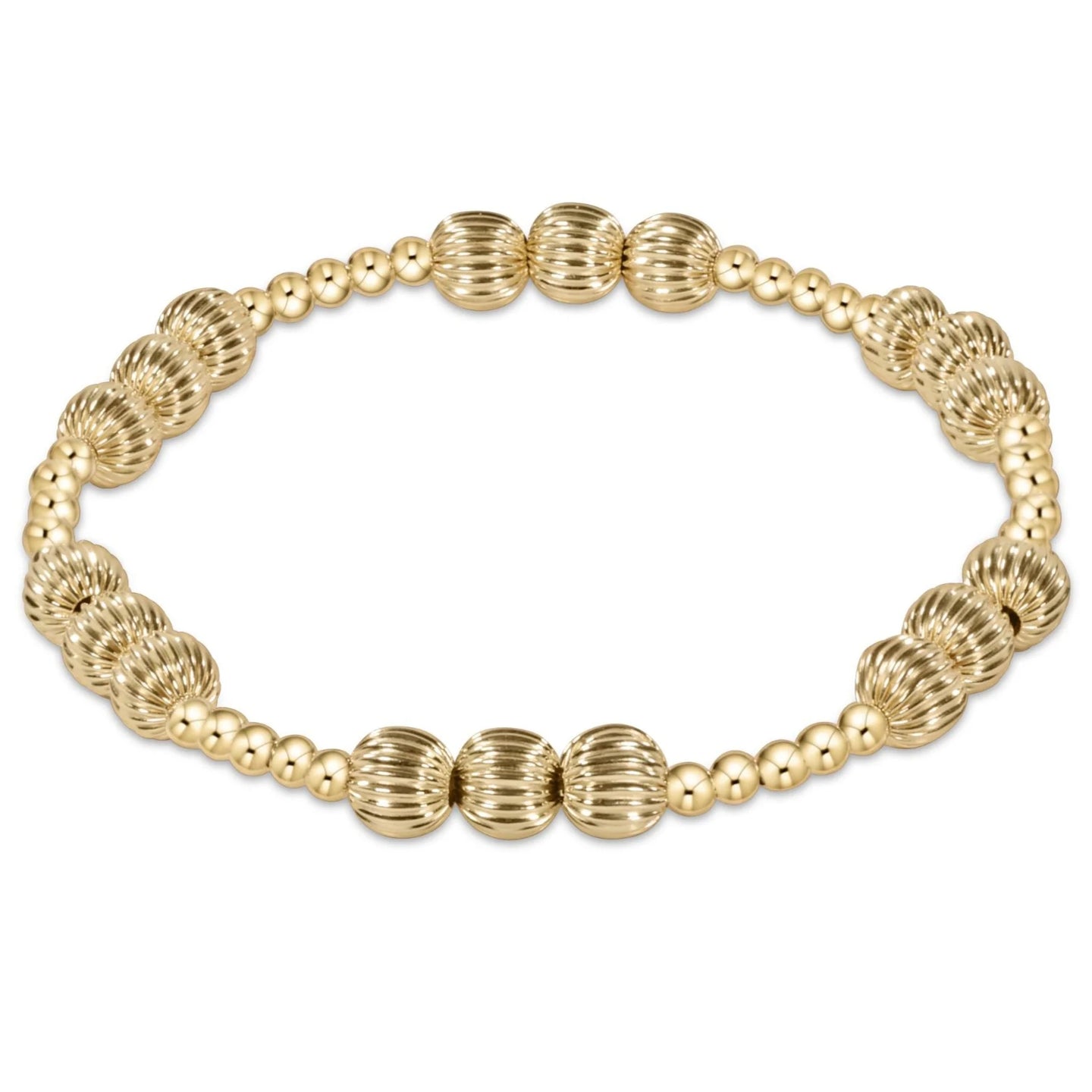 enewton Dignity Joy Pattern 6mm Bead Bracelet - Gold