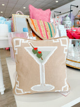 Load image into Gallery viewer, Dirty Martini Needlepoint Pillow