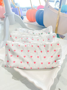 Pink Hearts Repeat Eye Pillow