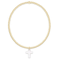 enewton Classic Gold 2mm Bracelet - Blessed Crystal Charm