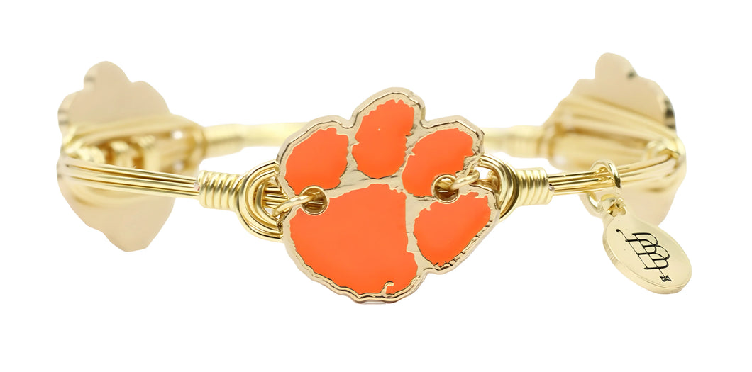 Clemson Paw Bangle Bracelet