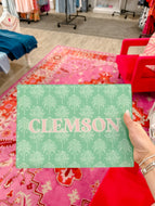 Clemson Palm Glass Tray