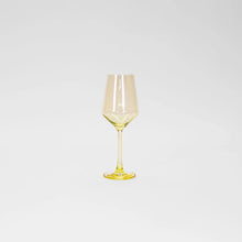 Load image into Gallery viewer, GlassHauseCo Colored Wines Glass | Lemon Drop