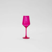 Load image into Gallery viewer, GlassHauseCo Colored Wines Glass | Hot Hot Pink
