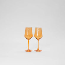 Load image into Gallery viewer, GlassHauseCo Colored Wines Glass| Creamsicle Orange