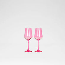 Load image into Gallery viewer, GlassHauseCo Colored Wines Glass | Bubblegum Pink