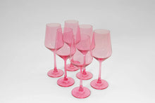 Load image into Gallery viewer, GlassHauseCo Colored Wines Glass | Bubblegum Pink