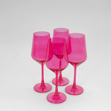 Load image into Gallery viewer, GlassHauseCo Colored Wines Glass | Hot Hot Pink
