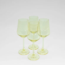 Load image into Gallery viewer, GlassHauseCo Colored Wines Glass | Lemon Drop