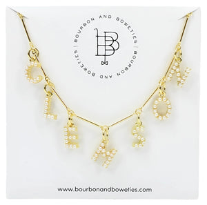 Clemson Pearl Necklace