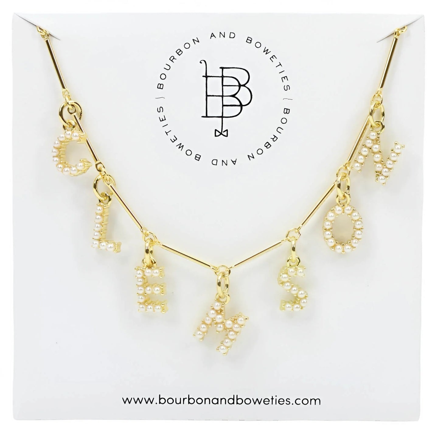 Clemson Pearl Necklace