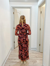 Load image into Gallery viewer, Mink Pink Annika Mesh Rouched Midi Dress | Paisley