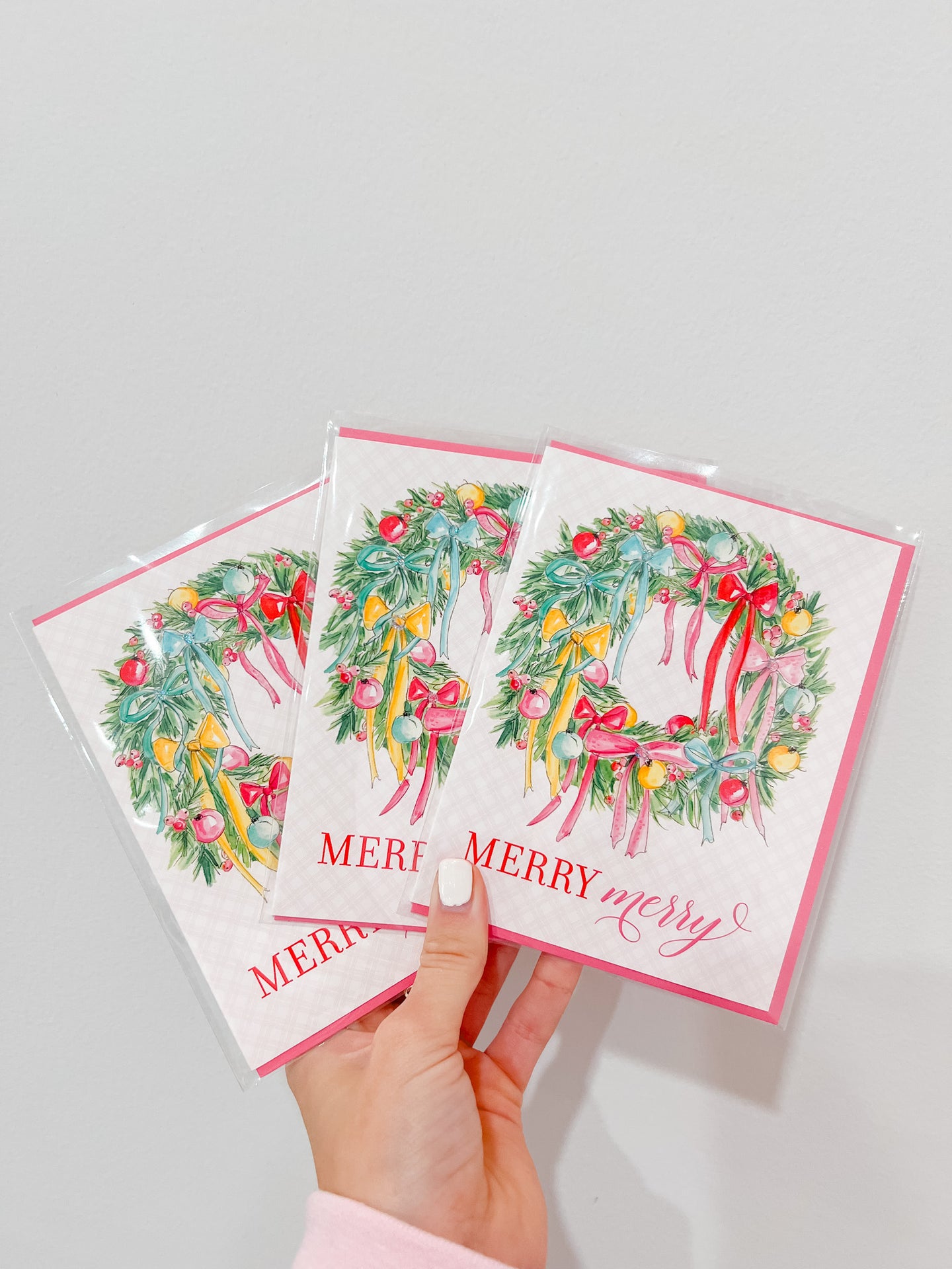 Merry Merry Wreath Greeting Card