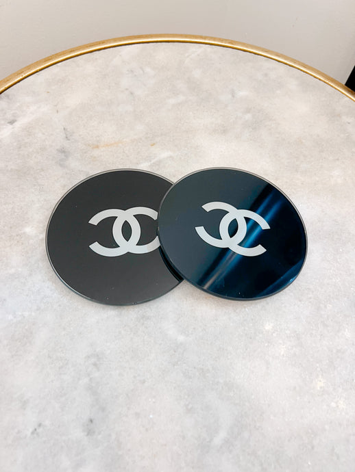 CC Logo Glass Coasters