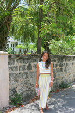 Load image into Gallery viewer, Dottie Hart Opal Open Back Top - South Florida Sunny Stripe