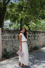 Load image into Gallery viewer, Dottie Hart Opal Open Back Top - South Florida Sunny Stripe