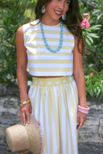 Load image into Gallery viewer, Dottie Hart Marni Maxi Skirt - South Florida Sunny Stripe