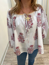 Load image into Gallery viewer, Amelia Blouse | Camelia Charm