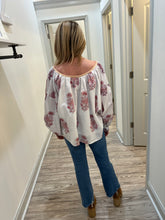 Load image into Gallery viewer, Amelia Blouse | Camelia Charm