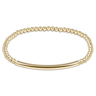 enewton Classic Gold 3mm Bead Bracelet - Bliss Bar Smooth
