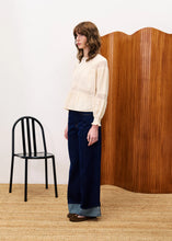 Load image into Gallery viewer, FRNCH Amber Creme Blouse