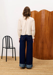 FRNCH Amber Creme Blouse