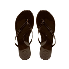 Load image into Gallery viewer, Soleil Sea Indie Classic Thin Strap Sandal | Walnut Patent